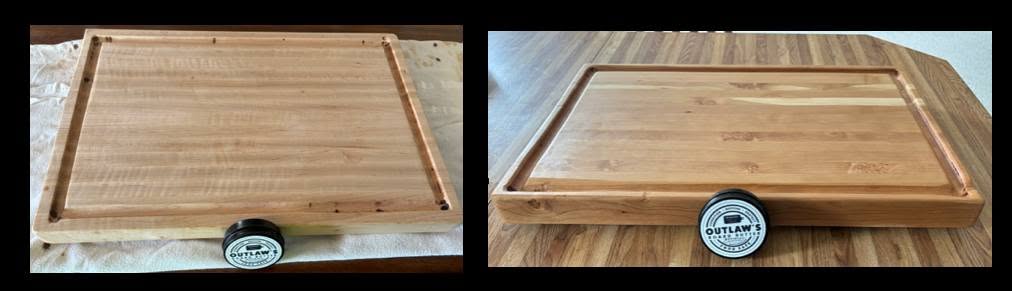 Handcrafted hardwood cutting boards
